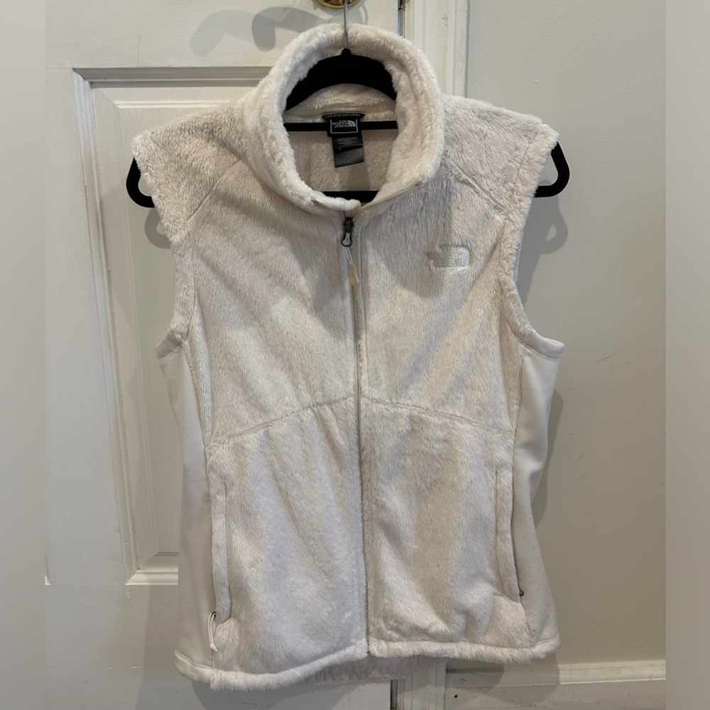 White Northface vest